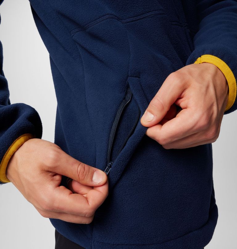 Men's Collegiate Flanker IV Fleece Jacket - Notre Dame, Color: ND - Collegiate Navy, Golden Yellow, image 9