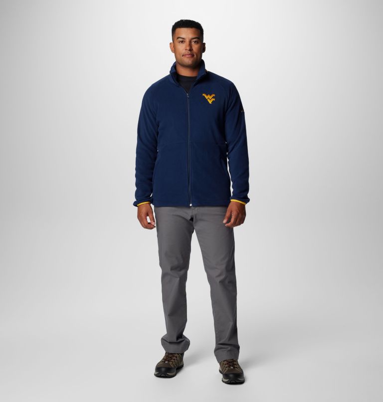 Men's Collegiate Flanker IV Fleece Jacket - West Virginia, Color: WV - Collegiate Navy, MLB Gold, image 3