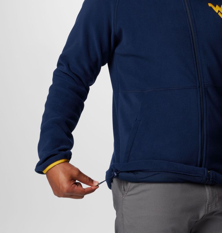 Men's Collegiate Flanker IV Fleece Jacket - West Virginia, Color: WV - Collegiate Navy, MLB Gold, image 7