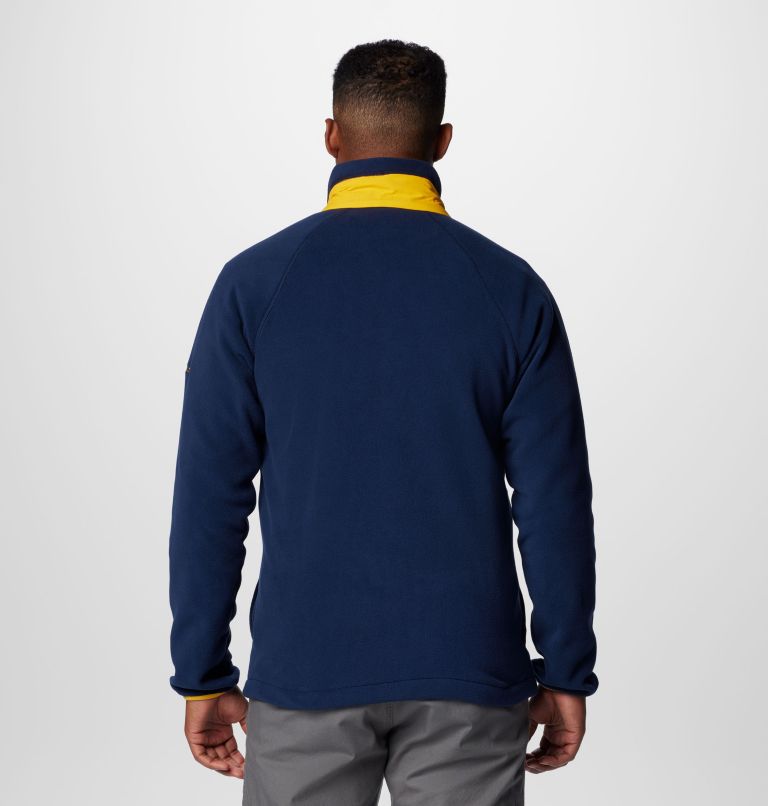 Men's Collegiate Flanker IV Fleece Jacket - West Virginia, Color: WV - Collegiate Navy, MLB Gold, image 2
