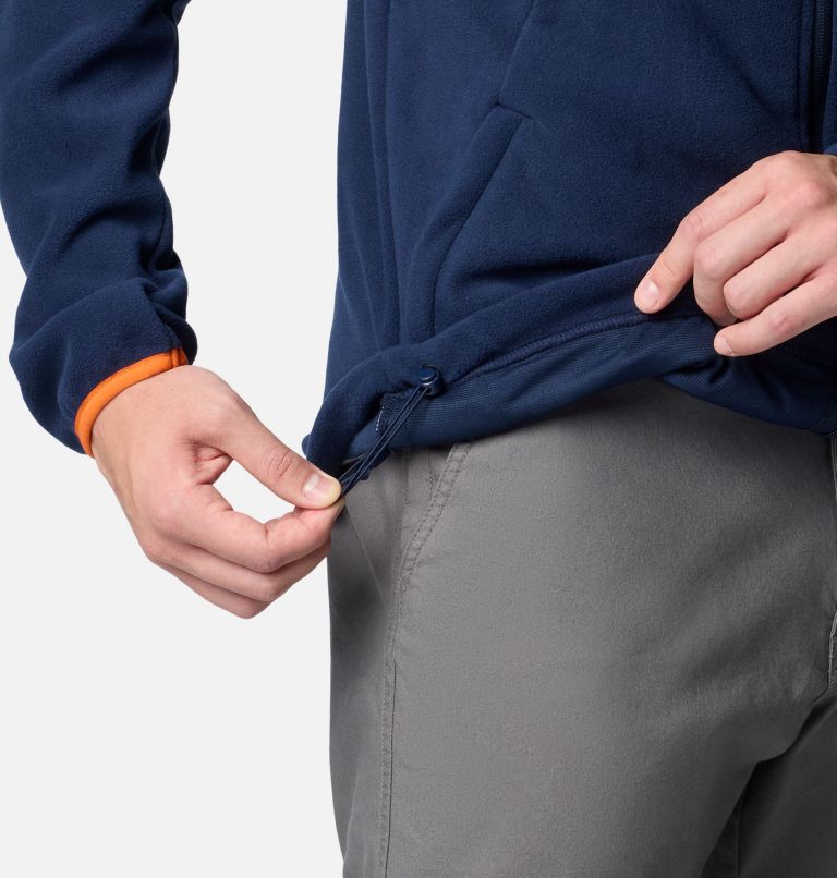 Men's Collegiate Flanker IV Fleece Jacket, Color: AUB - Collegiate Navy, Spark Orange, image 6