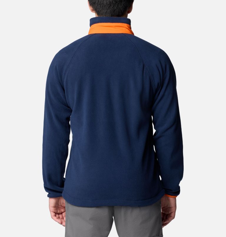 Men's Collegiate Flanker IV Fleece Jacket, Color: AUB - Collegiate Navy, Spark Orange, image 2