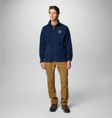 Men's Flanker IV Fleece Jacket - Dallas Cowboys, Color: DC - Collegiate Navy, City Grey, image 3