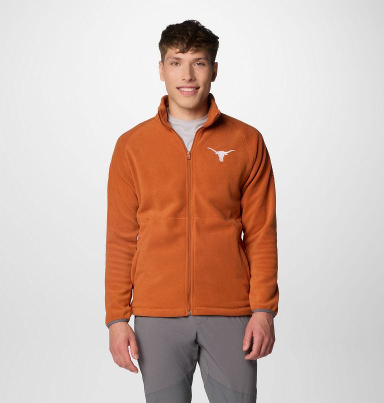 Men s Collegiate Flanker IV Fleece Jacket Texas Columbia Sportswear