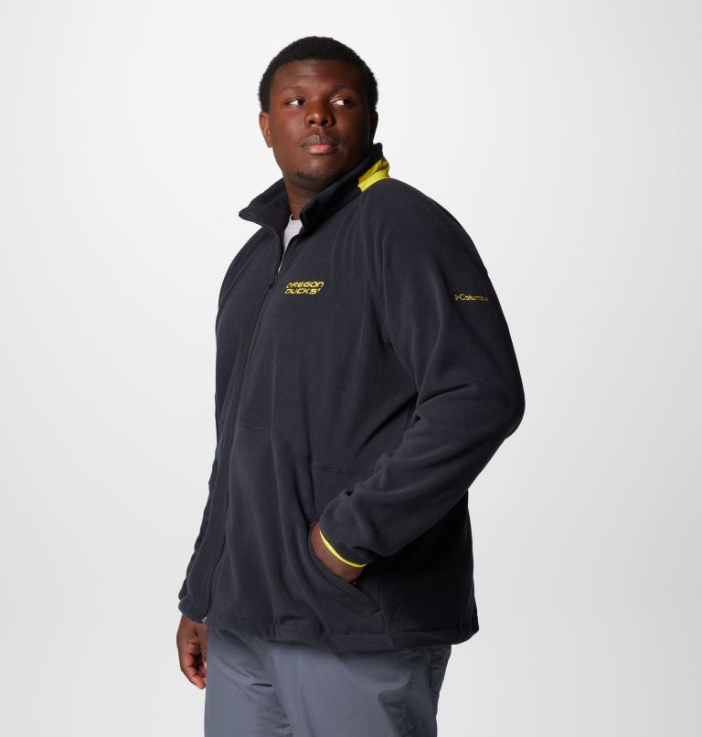 Men's Collegiate Flanker IV Fleece Jacket - Oregon - Big, Color: UO - Black, Yellow Glo, image 4