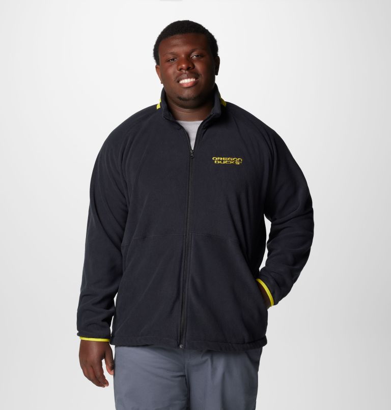 Men's Collegiate Flanker IV Fleece Jacket - Oregon - Big, Color: UO - Black, Yellow Glo, image 1