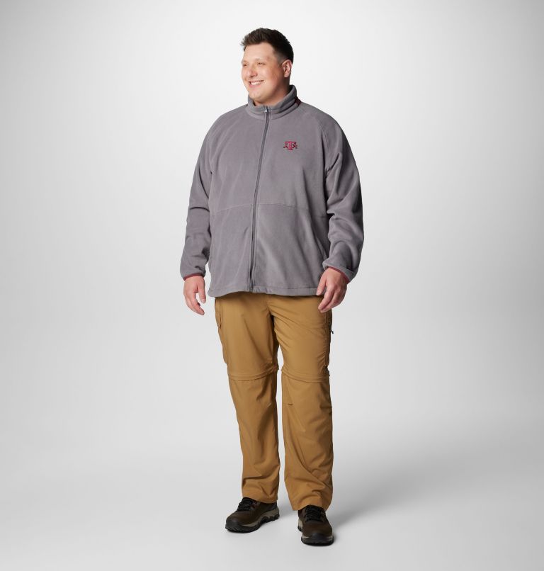 Men's Collegiate Flanker IV Fleece Jacket - Texas A&M - Big, Color: TAM - City Grey, Deep Maroon, image 3