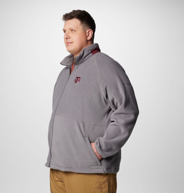 Men's Collegiate Flanker IV Fleece Jacket - Texas A&M - Big, Color: TAM - City Grey, Deep Maroon, image 4
