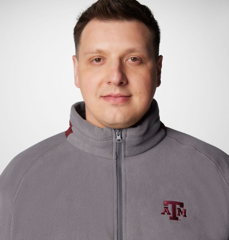 Men's Collegiate Flanker IV Fleece Jacket - Texas A&M - Big, Color: TAM - City Grey, Deep Maroon, image 5