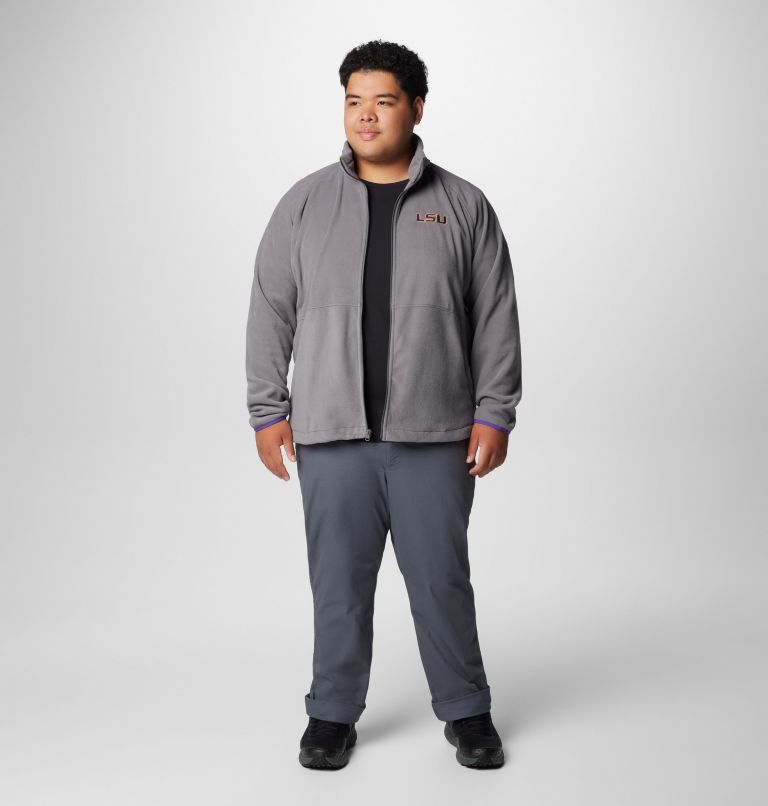 Men's Collegiate Flanker IV Fleece Jacket - LSU - Big, Color: LSU - City Grey, Vivid Purple, image 3