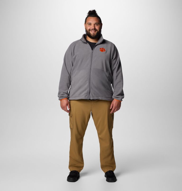 Men's Collegiate Flanker IV Fleece Jacket - Clemson - Big, Color: CLE - City Grey, Spark Orange, image 3
