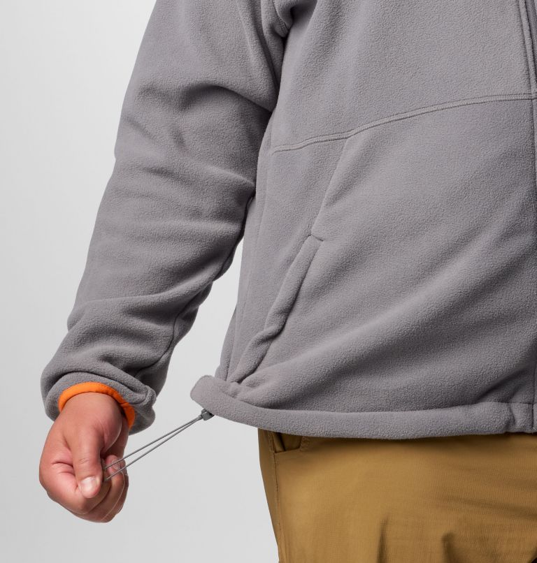 Men's Collegiate Flanker IV Fleece Jacket - Clemson - Big, Color: CLE - City Grey, Spark Orange, image 6