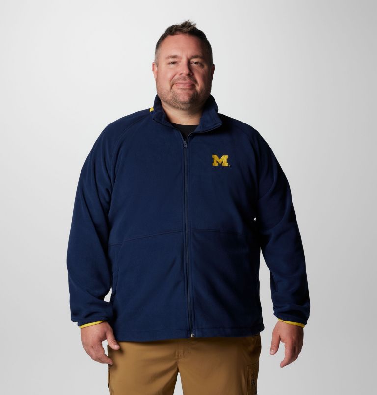 Men's Collegiate Flanker IV Fleece Jacket - Michigan - Big, Color: UM - Collegiate Navy, Yellow, image 1