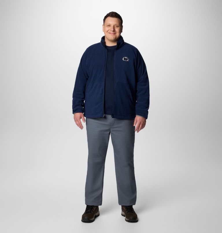 Men's Collegiate Flanker IV Fleece Jacket - Penn State - Big, Color: PSU - Collegiate Navy, City Grey, image 3