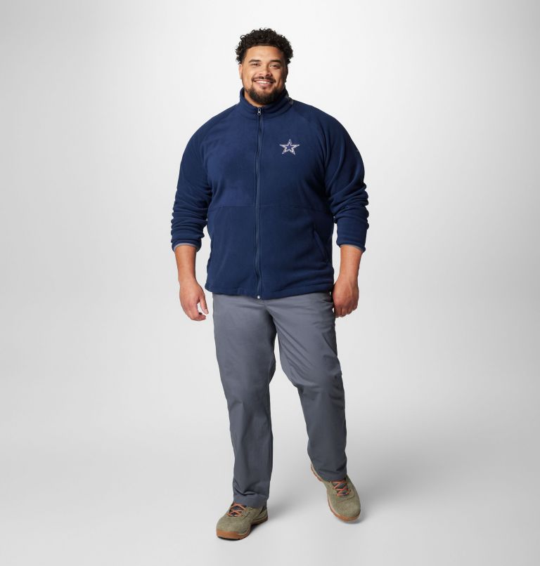 Men's Flanker IV Fleece Jacket - Dallas Cowboys - Big, Color: DC - Collegiate Navy, City Grey, image 3