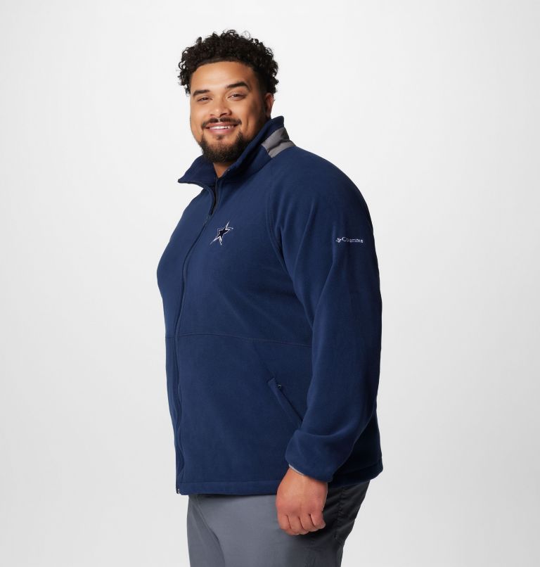 Men's Flanker IV Fleece Jacket - Dallas Cowboys - Big, Color: DC - Collegiate Navy, City Grey, image 4