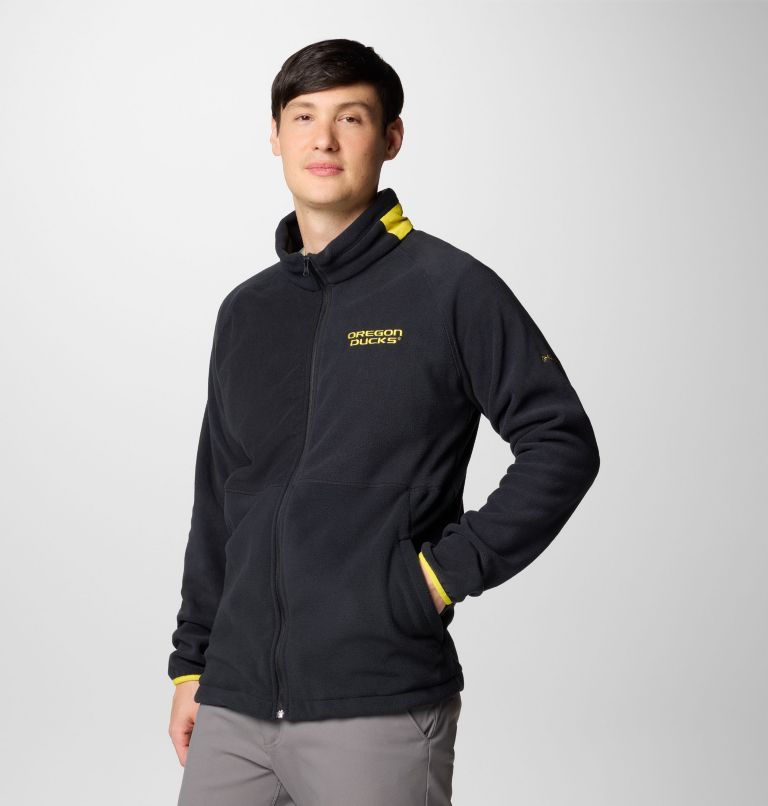 Men's Collegiate Flanker IV Fleece Jacket - Oregon - Tall, Color: UO - Black, Yellow Glo, image 4