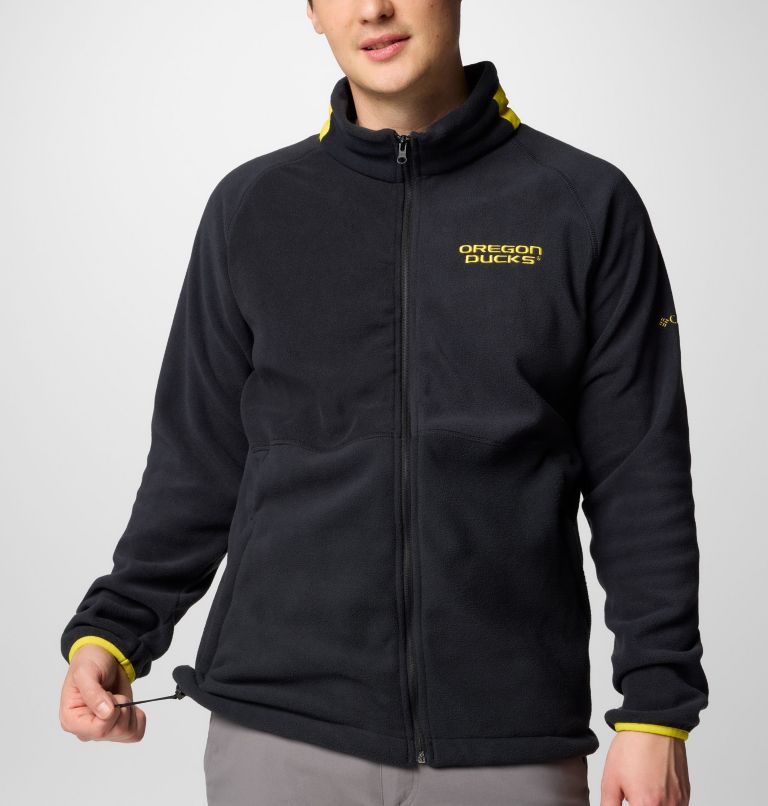 Men's Collegiate Flanker IV Fleece Jacket - Oregon - Tall, Color: UO - Black, Yellow Glo, image 6