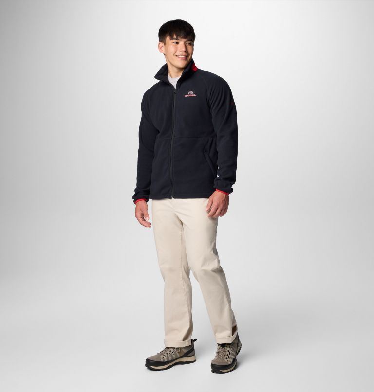 Men's Collegiate Flanker IV Fleece Jacket - Georgia - Tall, Color: UGA - Black, Bright Red, image 3