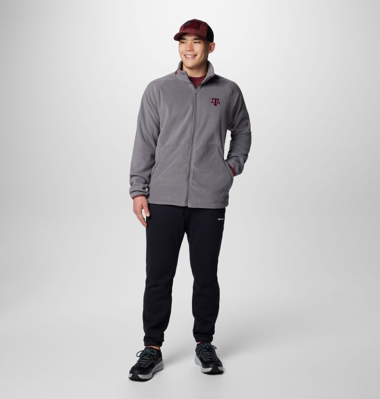 Men's Collegiate Flanker IV Fleece Jacket - Texas A&M - Tall, Color: TAM - City Grey, Deep Maroon, image 3
