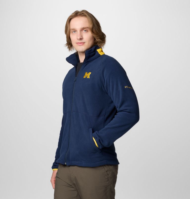Men's Collegiate Flanker IV Fleece Jacket - Michigan - Tall, Color: UM - Collegiate Navy, Yellow, image 4