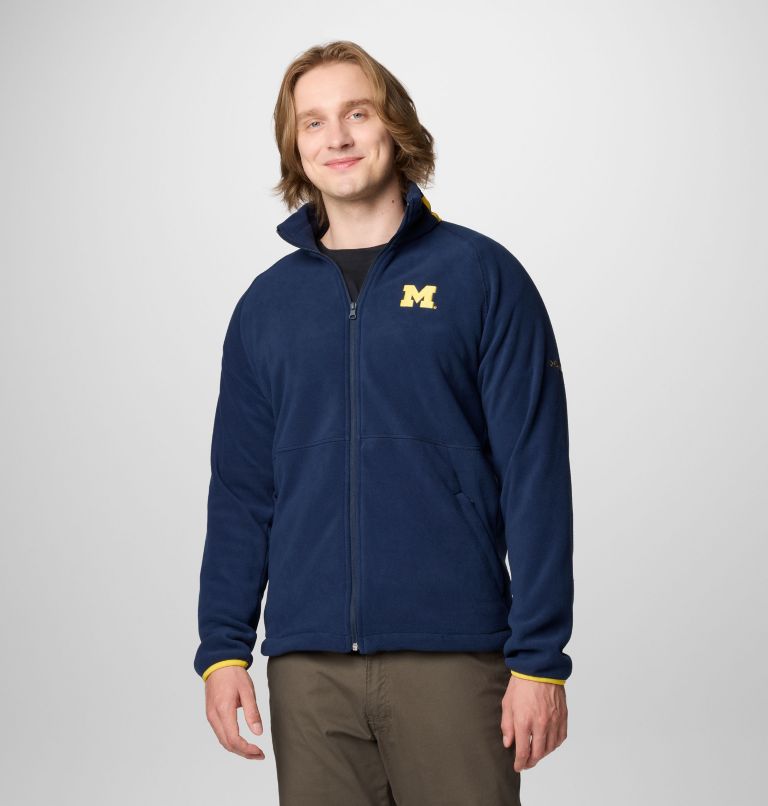 Men's Collegiate Flanker IV Fleece Jacket - Michigan - Tall, Color: UM - Collegiate Navy, Yellow, image 1