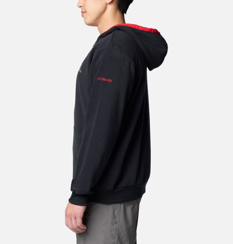 Men's Collegiate Flanker Fleece Hoodie - Georgia, Color: UGA - Black, image 3