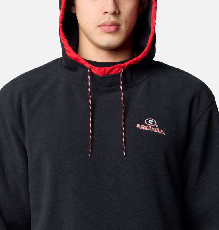 Men's Collegiate Flanker Fleece Hoodie - Georgia, Color: UGA - Black, image 4