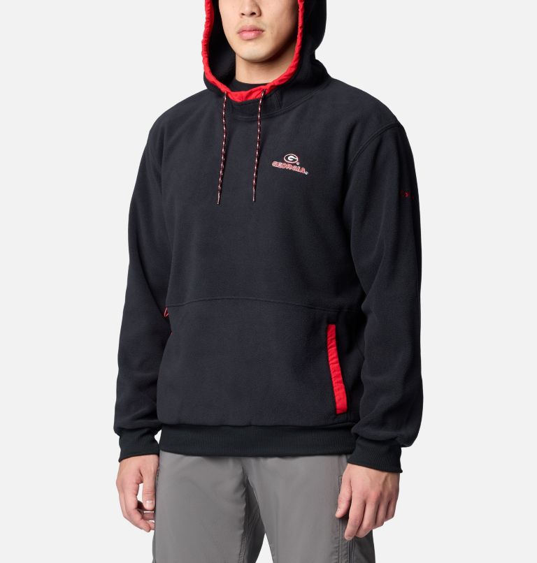 Men's Collegiate Flanker Fleece Hoodie - Georgia, Color: UGA - Black, image 5