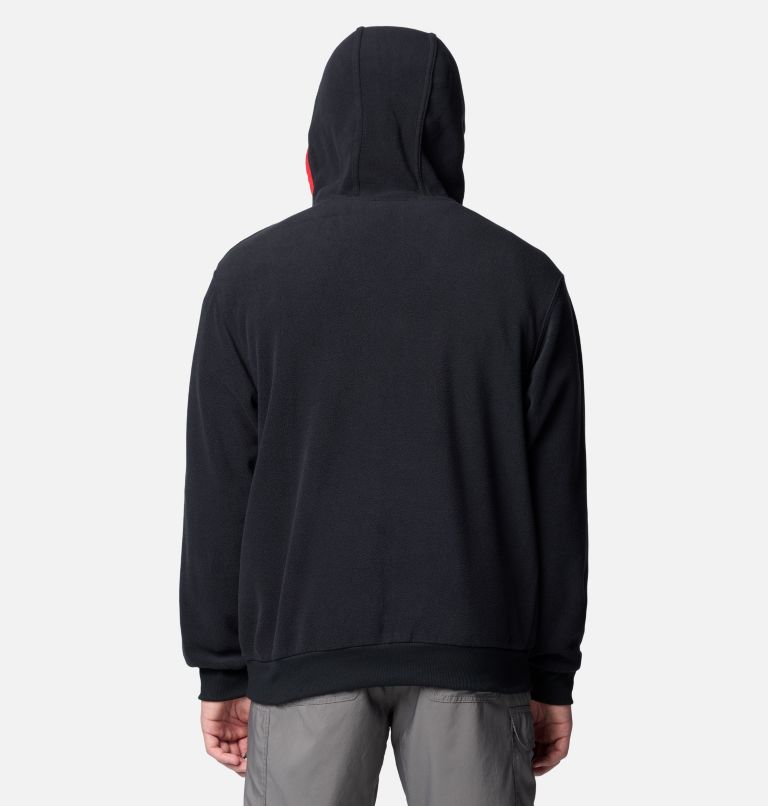 Men's Collegiate Flanker Fleece Hoodie - Georgia, Color: UGA - Black, image 2