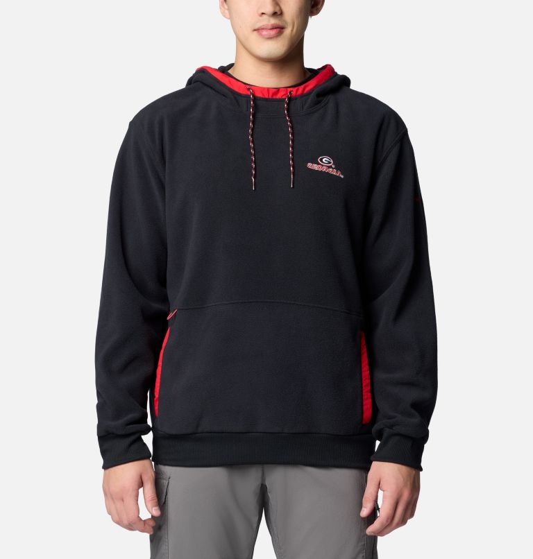 Men's Collegiate Flanker Fleece Hoodie - Georgia, Color: UGA - Black, image 1