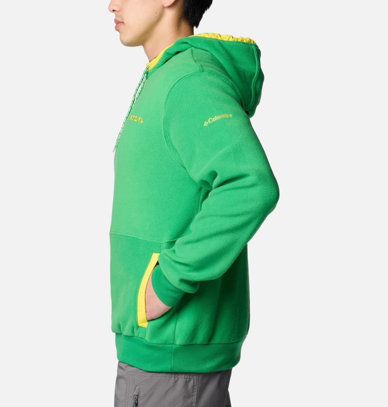 Men's Collegiate Flanker Fleece Hoodie, Color: UO - Fuse Green, image 3