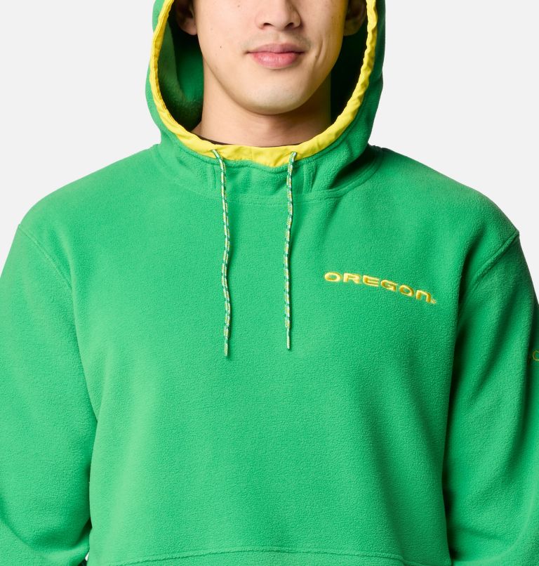 Men's Collegiate Flanker Fleece Hoodie, Color: UO - Fuse Green, image 4