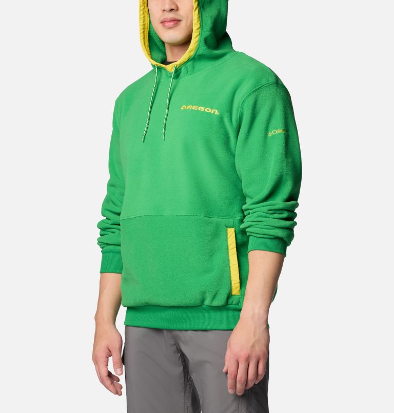 Men's Collegiate Flanker Fleece Hoodie, Color: UO - Fuse Green, image 5