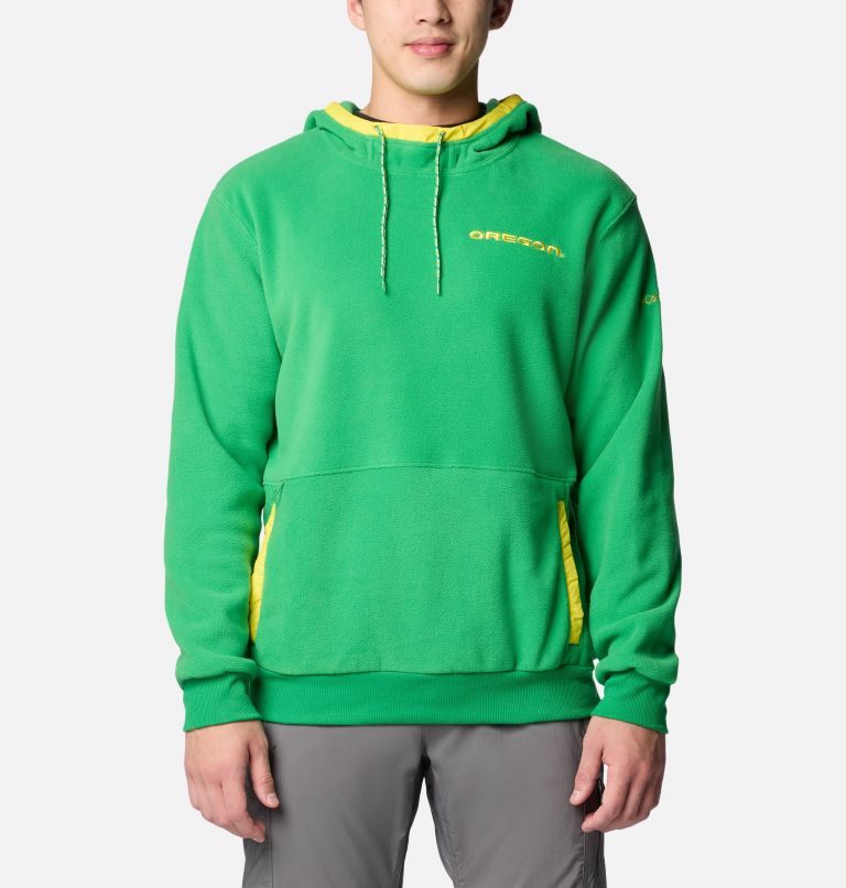 Men's Collegiate Flanker Fleece Hoodie, Color: UO - Fuse Green, image 1
