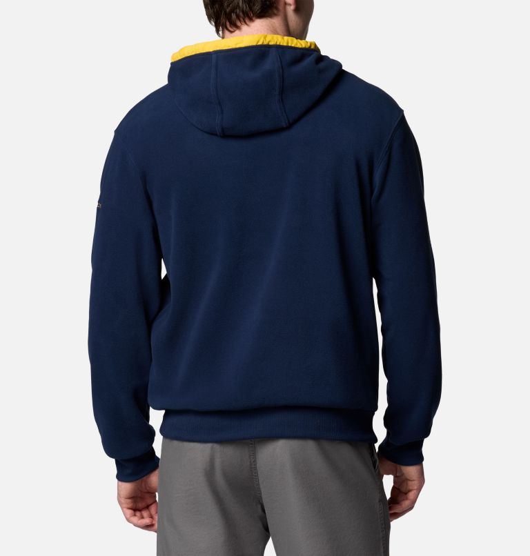 Men's Collegiate Flanker Fleece Hoodie, Color: UM - Collegiate Navy, image 2