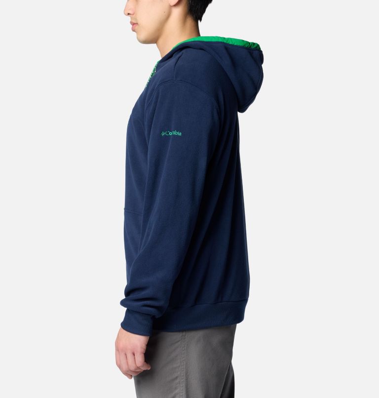 Men's Collegiate Flanker Fleece Hoodie - Notre Dame, Color: ND - Collegiate Navy, image 3