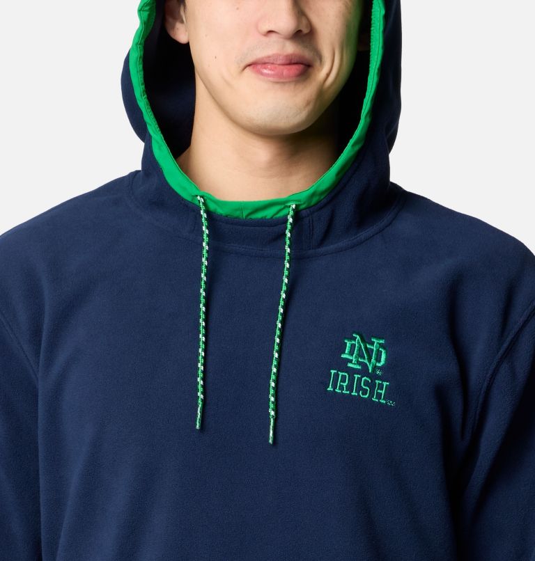 Men's Collegiate Flanker Fleece Hoodie - Notre Dame, Color: ND - Collegiate Navy, image 4