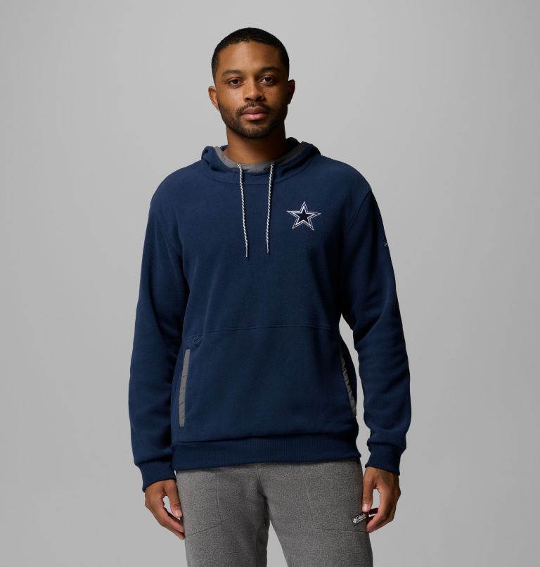 Men's Flanker Fleece Hoodie - Dallas Cowboys, Color: DC - Collegiate Navy, image 1
