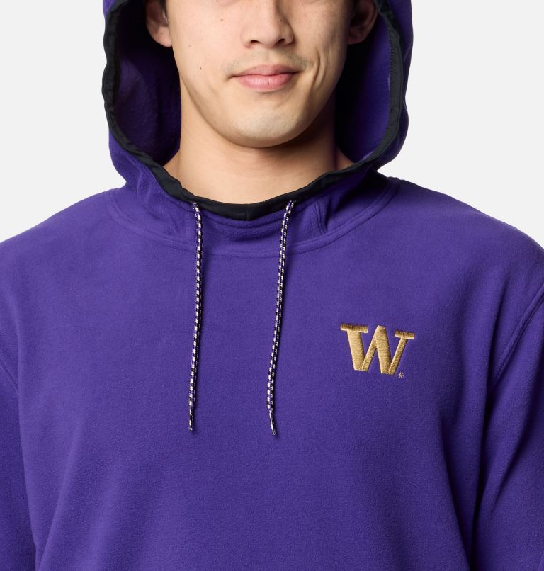Men's Collegiate Flanker Fleece Hoodie, Color: UW - UW Purple, image 4