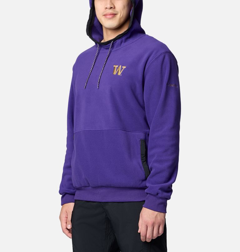 Men's Collegiate Flanker Fleece Hoodie, Color: UW - UW Purple, image 5
