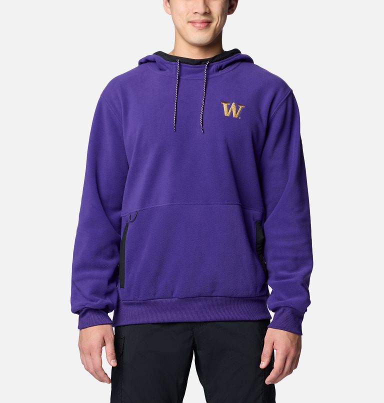 Men's Collegiate Flanker Fleece Hoodie, Color: UW - UW Purple, image 1