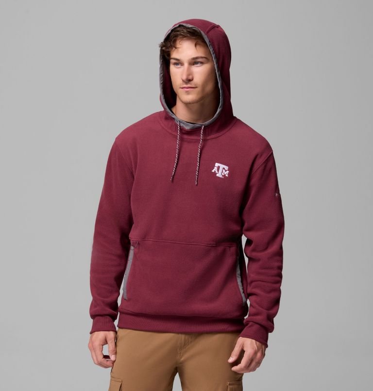 Men's Collegiate Flanker Fleece Hoodie - Texas A&M, Color: TAM - Deep Maroon, image 5