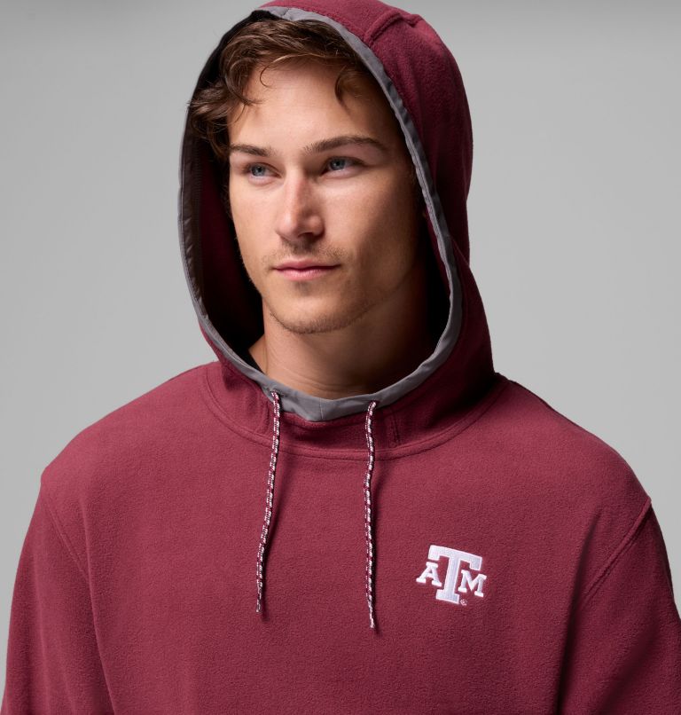 Men's Collegiate Flanker Fleece Hoodie - Texas A&M, Color: TAM - Deep Maroon, image 6