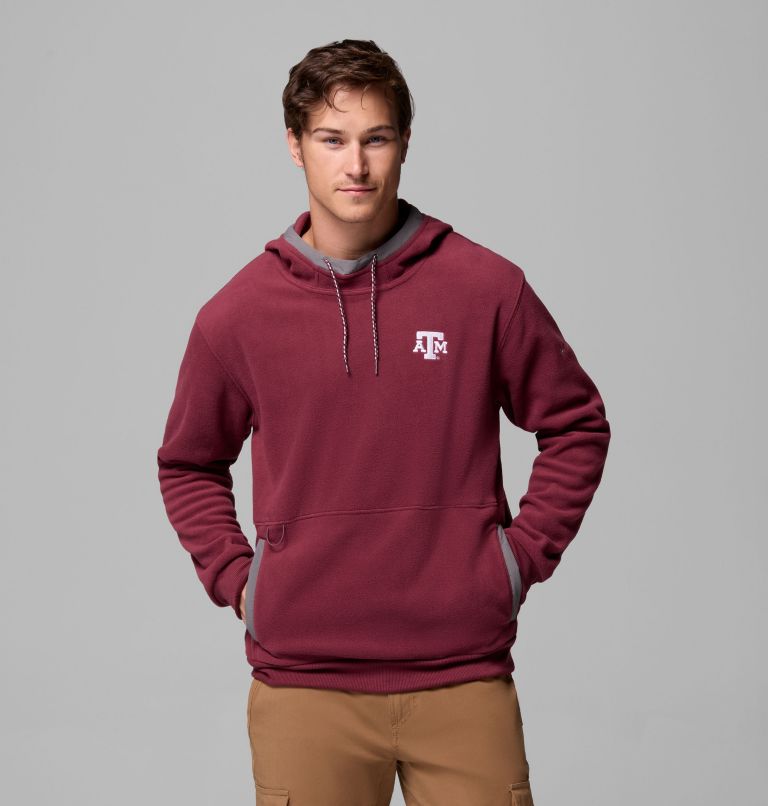 Men's Collegiate Flanker Fleece Hoodie - Texas A&M, Color: TAM - Deep Maroon, image 1