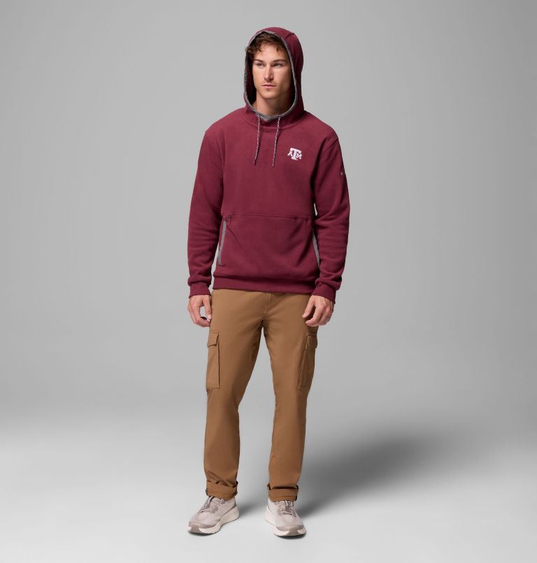 Men's Collegiate Flanker Fleece Hoodie - Texas A&M, Color: TAM - Deep Maroon, image 7