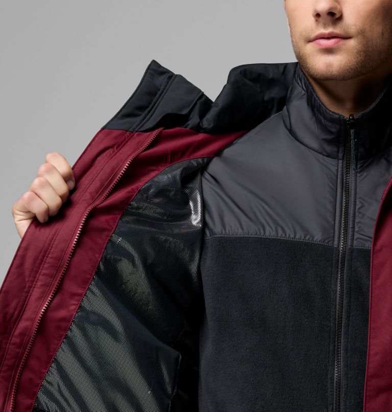 Men's Bugaboo III Fleece Interchange Jacket, Color: Rich Wine, Black, image 7
