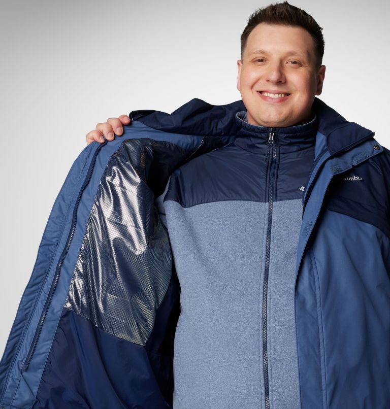 Men's Bugaboo III Fleece Interchange Jacket - Big, Color: Dark Mountain, Collegiate Navy, image 6