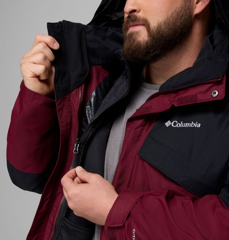 Men's Bugaboo III Fleece Interchange Jacket - Big, Color: Rich Wine, Black, image 7