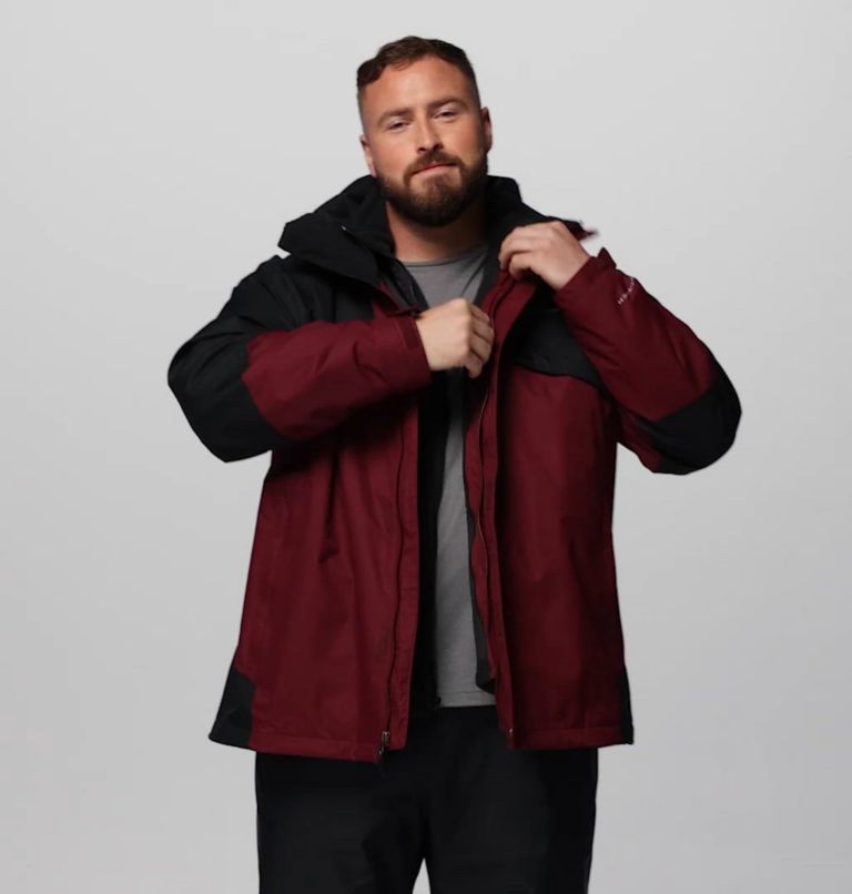 Men's Bugaboo III Fleece Interchange Jacket - Big, Color: Rich Wine, Black